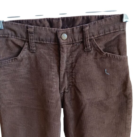 Boys 27x27 Vintage Corduroy Jeans Pants Bootcut 1970's Hippie Disco - Picture 3 of 5